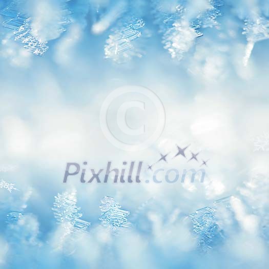 Snowflakes and Frost Close-up Decoration Snowflakes and Frost Close-up Decoration