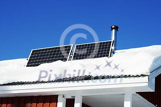 Solar panels on roof Solar panels on roof
