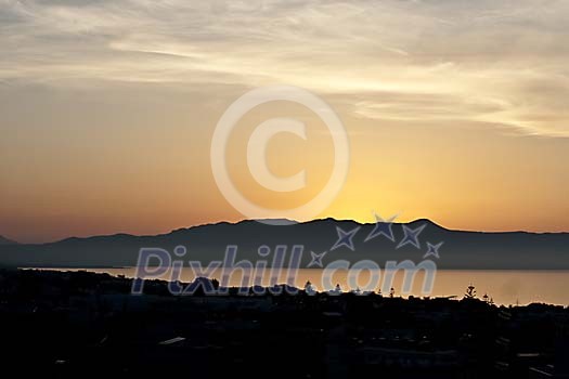 Sunset in Greece Sunset in Greece