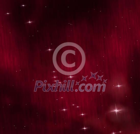 Digitally generated red abstract background representing a sky