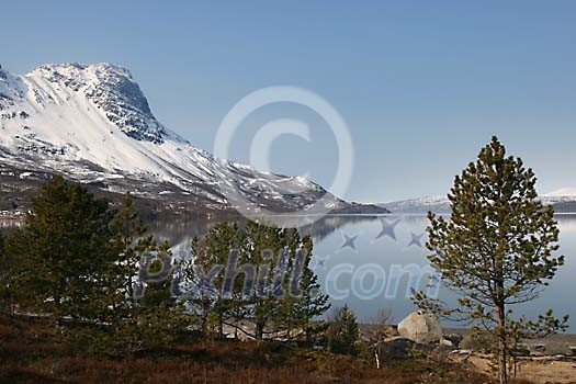 At the Rombak fjord close to the town of Narvik in nothern Norway