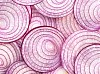 Slices of red onion