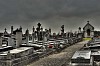 Cemetary on a cloudy day