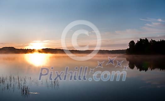 Sunrise at the lake Sunrise at the lake