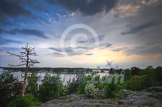 HDR image of archipelago