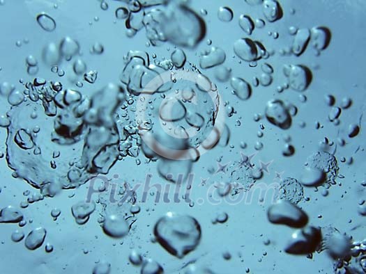 Bubbles under water