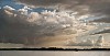 Evening clouds over the water