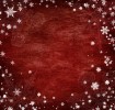 Red background with white snowflakes