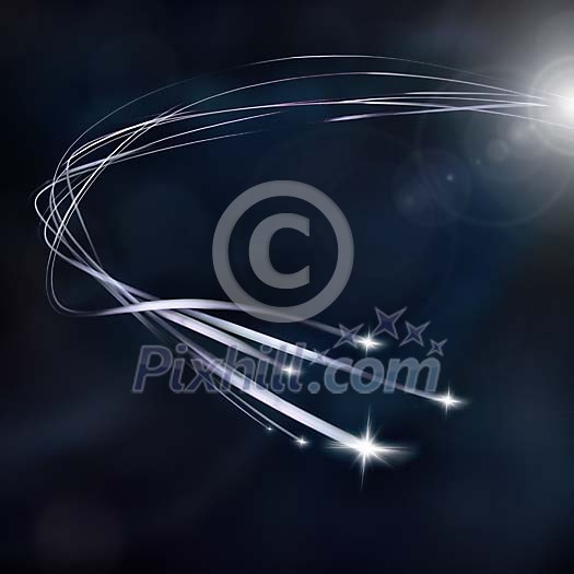 Abstract star trail
