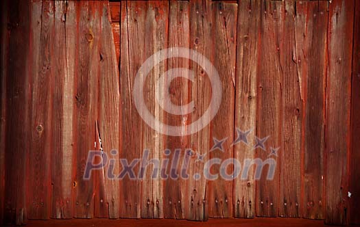Old red wooden plank wall Old red wooden plank wall