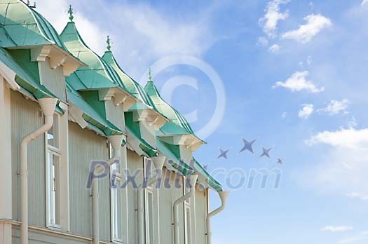 House with tin roof House with tin roof