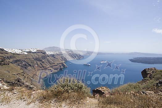 Panoramic view in Greece Panoramic view in Greece