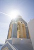 Greek church in a sunlight