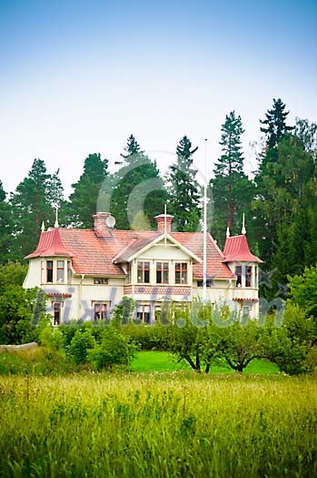 House surrounded by trees