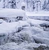 Flow of the icy river
