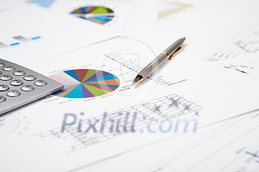 financial charts and graphs on the table financial charts and graphs on the table