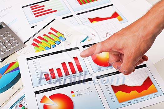 Graphs, charts, business table. The workplace of business people. Graphs, charts, business table. The workplace of business people.
