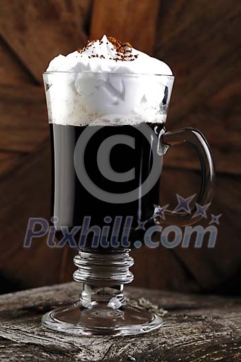 Cup of irish coffee