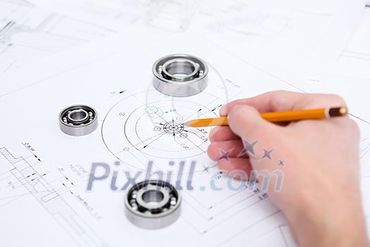construction drafts and tools on the table construction drafts and tools on the table