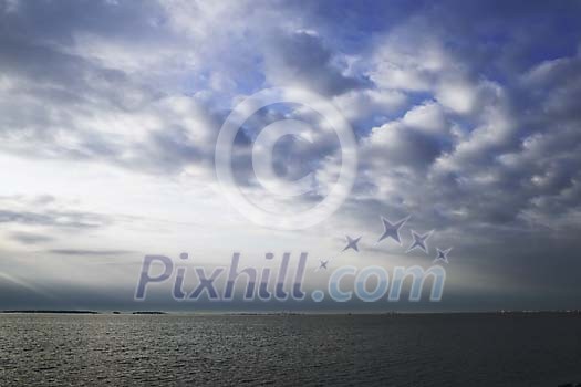 Sky over the sea Sky over the sea