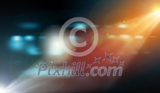 Abstract image of light flashes against dark background Abstract image of light flashes against dark background
