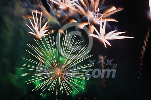 Fireworks in the night sky Fireworks in the night sky