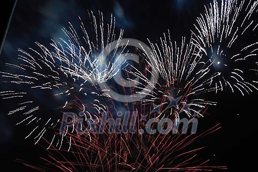 Fireworks in the night sky Fireworks in the night sky