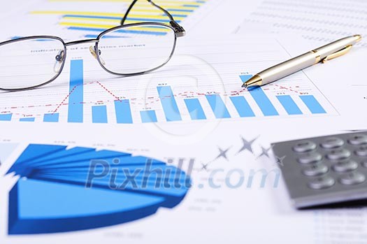 charts and graphs of sales of securities - workplace successful business man charts and graphs of sales of securities - workplace successful business man