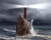 Image of a lighthouse with a strong beam of light