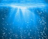 Illustration of blue sea underwater with air bubbles