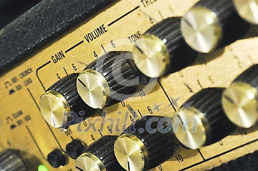 Closeup of an amplifier Closeup of an amplifier