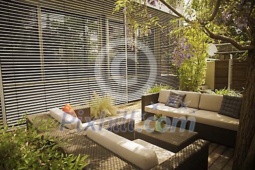 Outdoor furniture in the garden Outdoor furniture in the garden