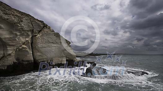 Rough weather on the coast