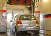 Small car in a automated car wash