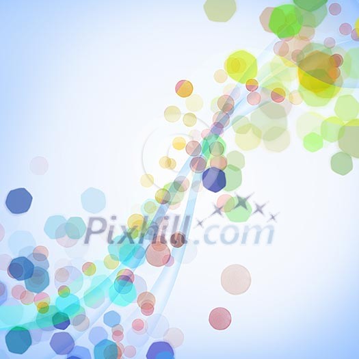 abstract background with green, pink, purple elements