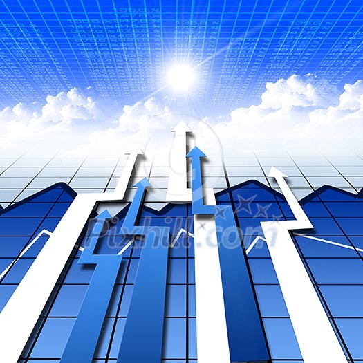 Financial and business chart and graphs as symbols of growth Financial and business chart and graphs as symbols of growth