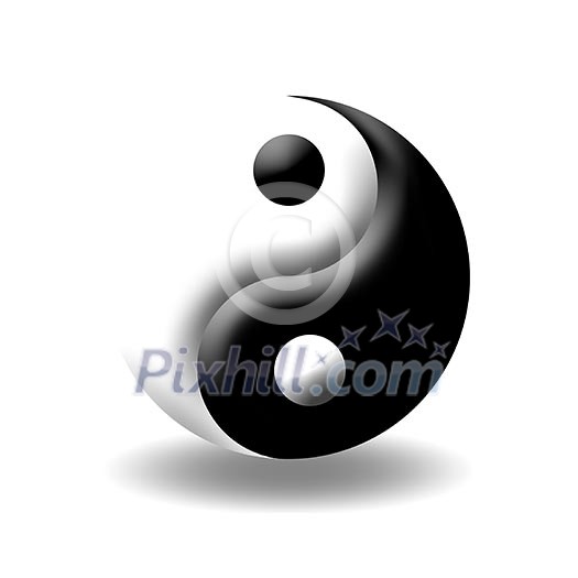 Symbol of yin and yang of the background. The sign of the two elements. Symbol of yin and yang of the background. The sign of the two elements.
