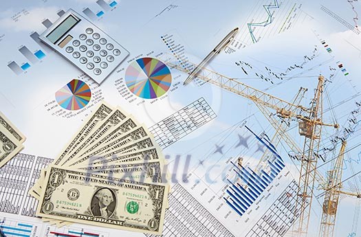 Collage of financial and business charts and graphs Collage of financial and business charts and graphs