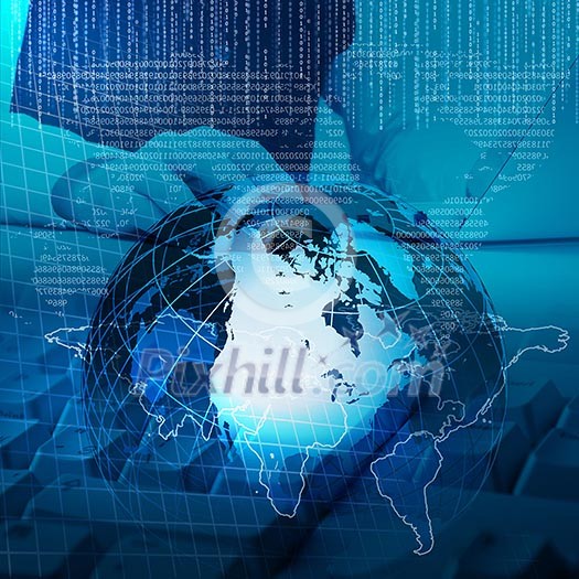 Colour collage with financial and business charts and graphs Colour collage with financial and business charts and graphs