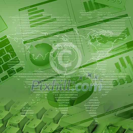 Colour collage with financial and business charts and graphs Colour collage with financial and business charts and graphs