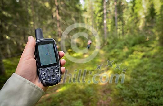 GPS navigation in forest