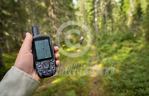 GPS navigation in forest GPS navigation in forest