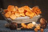 Chanterelle and  Porcini mushrooms on table