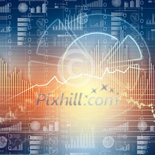 Abstract high tech background with graphs and diagrams Abstract high tech background with graphs and diagrams