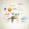 Abstract high tech background with graphs and diagrams