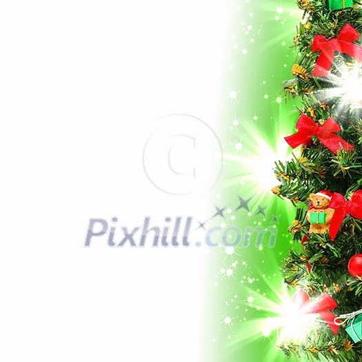 Illustration of background with traditional Christmas decoration ornament Illustration of background with traditional Christmas decoration ornament