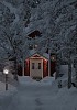 Snowy path to the front door