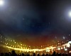 Image of stadium in lights and flashes