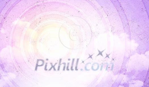 Abstract background image with circles and clouds Abstract background image with circles and clouds