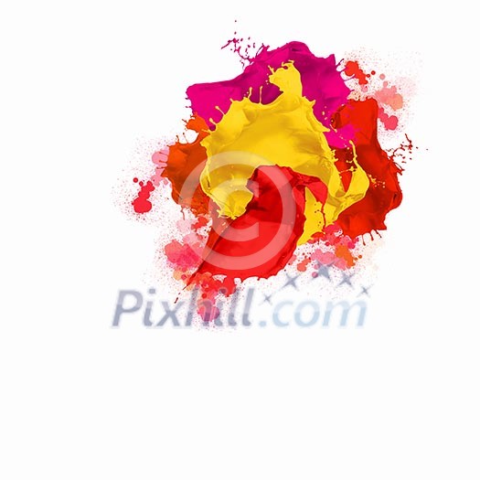 Background image with colorful splashes and drops Background image with colorful splashes and drops